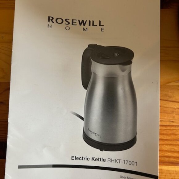 Brand New Rosewill Home Stainless Steel Electric Hot Water Kettle 1.7L 1500Watts - Picture 3 of 11